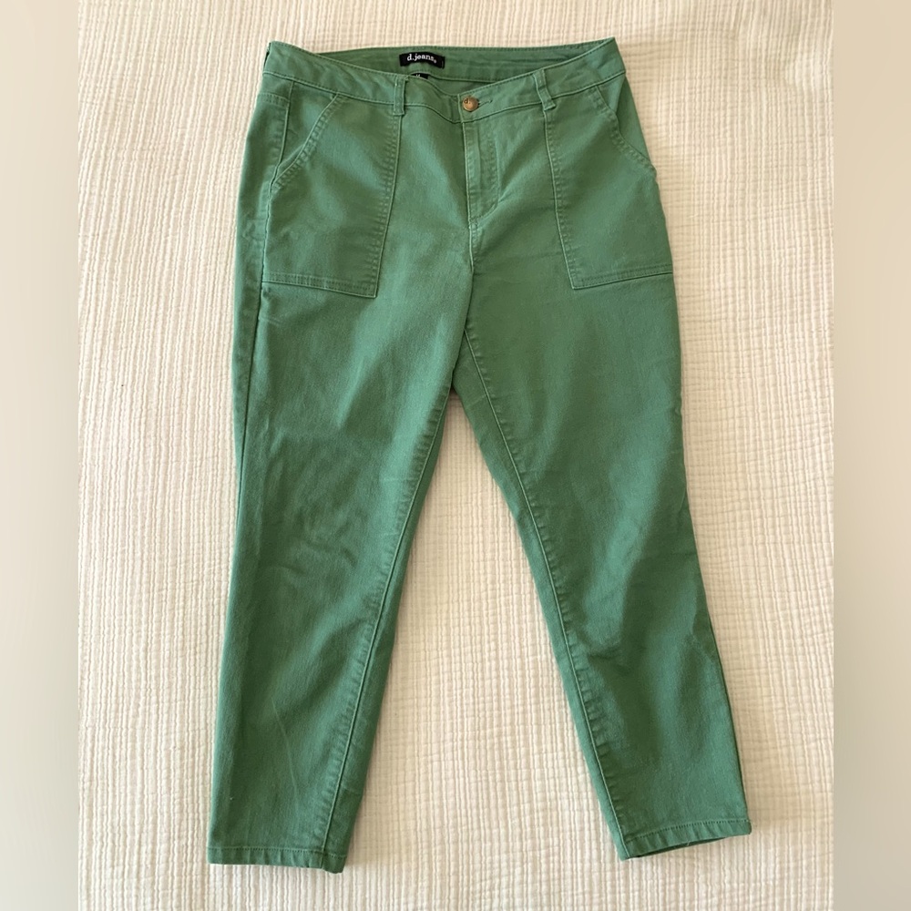 d. jeans Olive Green Denim Pants